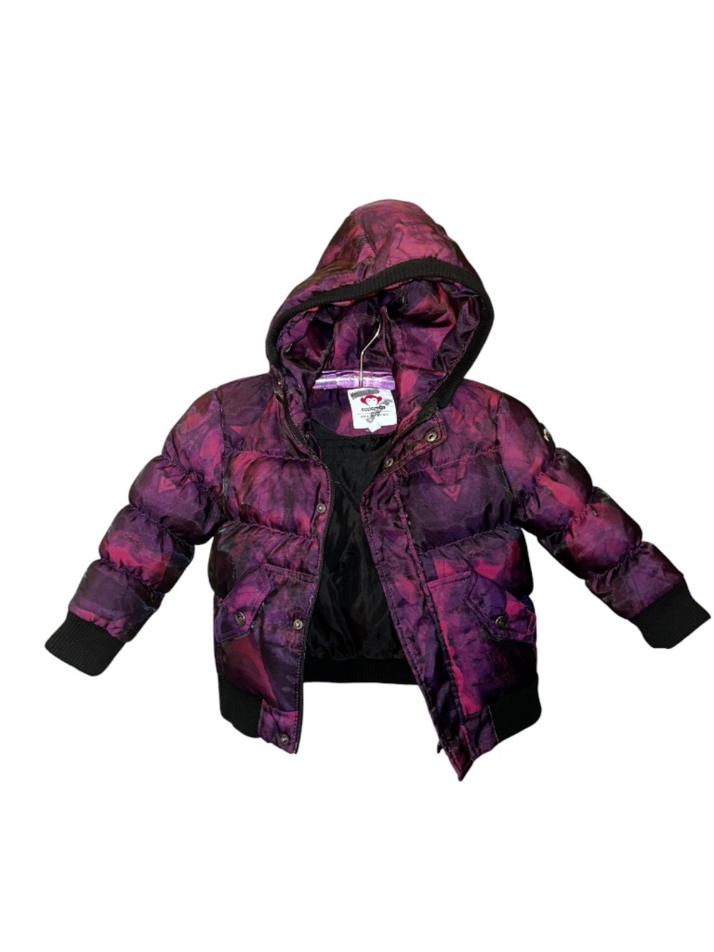 appaman purple tie dye puffer kids jacket 3T
